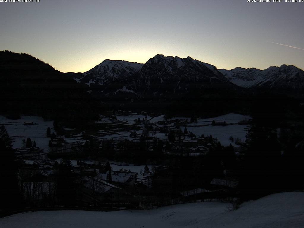 Archived image Webcam Nebelhorn and Rubihorn