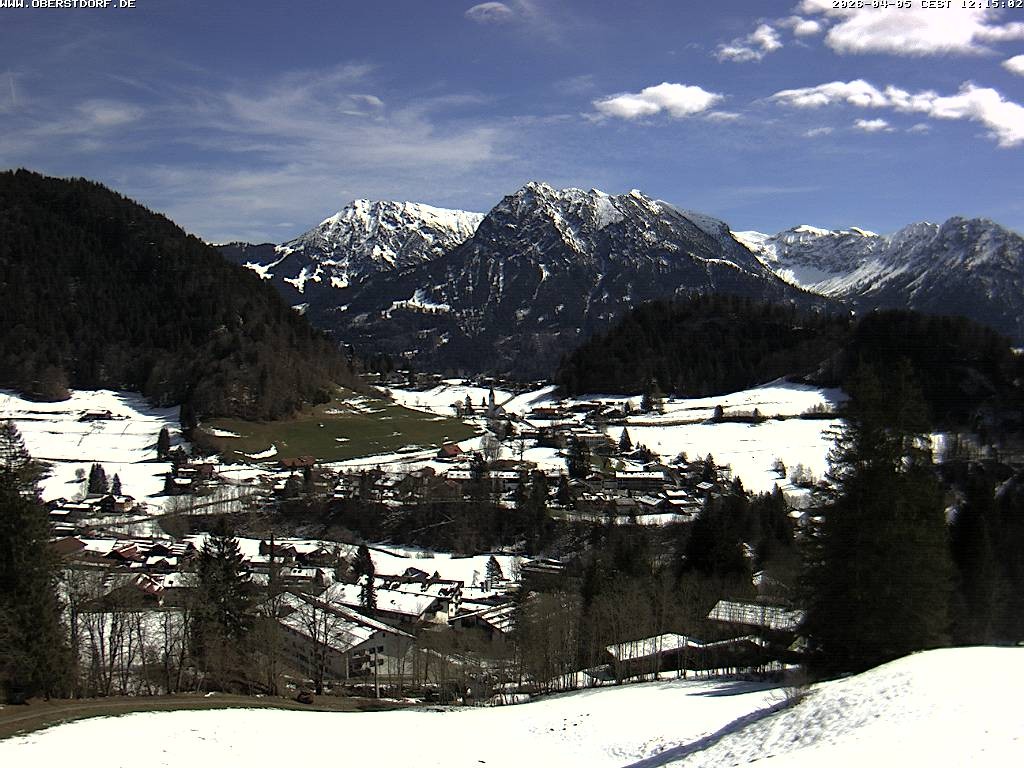 Archived image Webcam Nebelhorn and Rubihorn