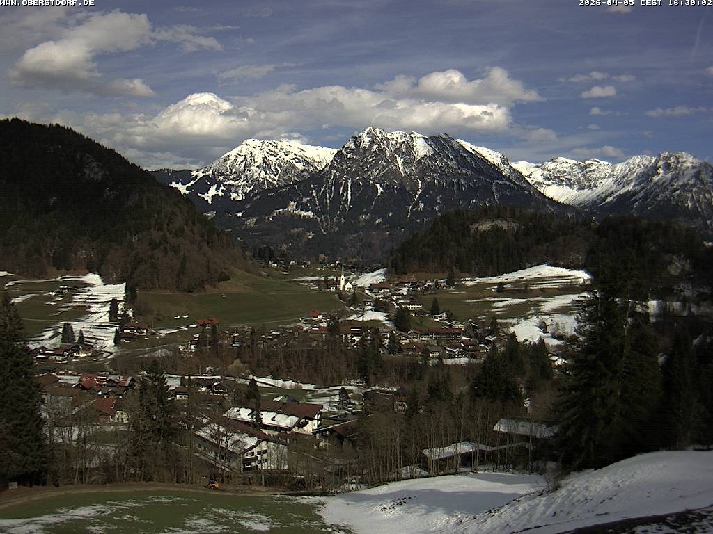 Archived image Webcam Nebelhorn and Rubihorn