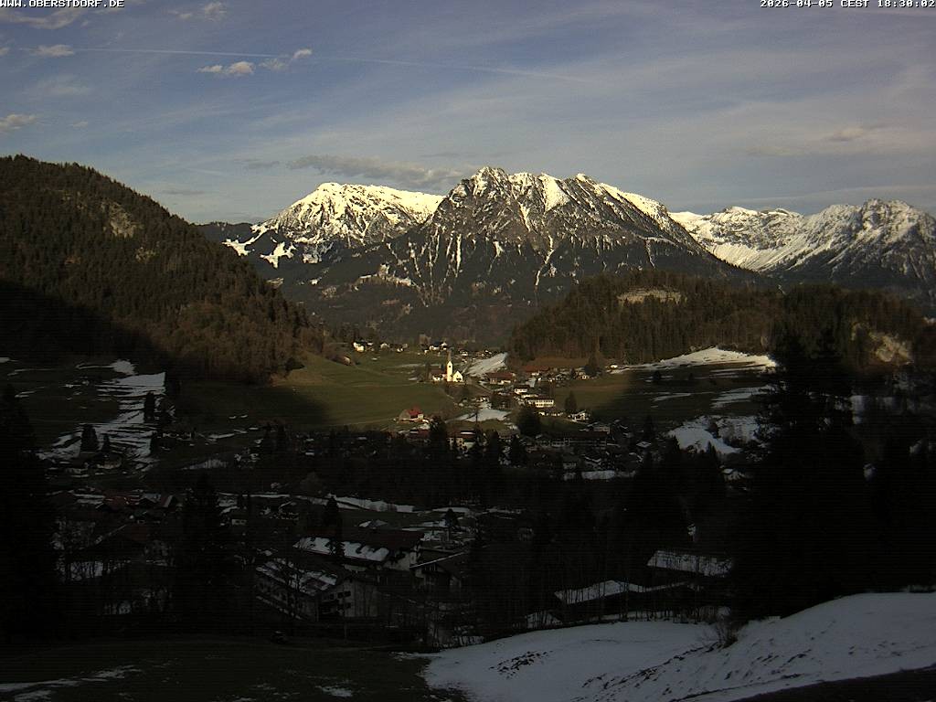 Archived image Webcam Nebelhorn and Rubihorn