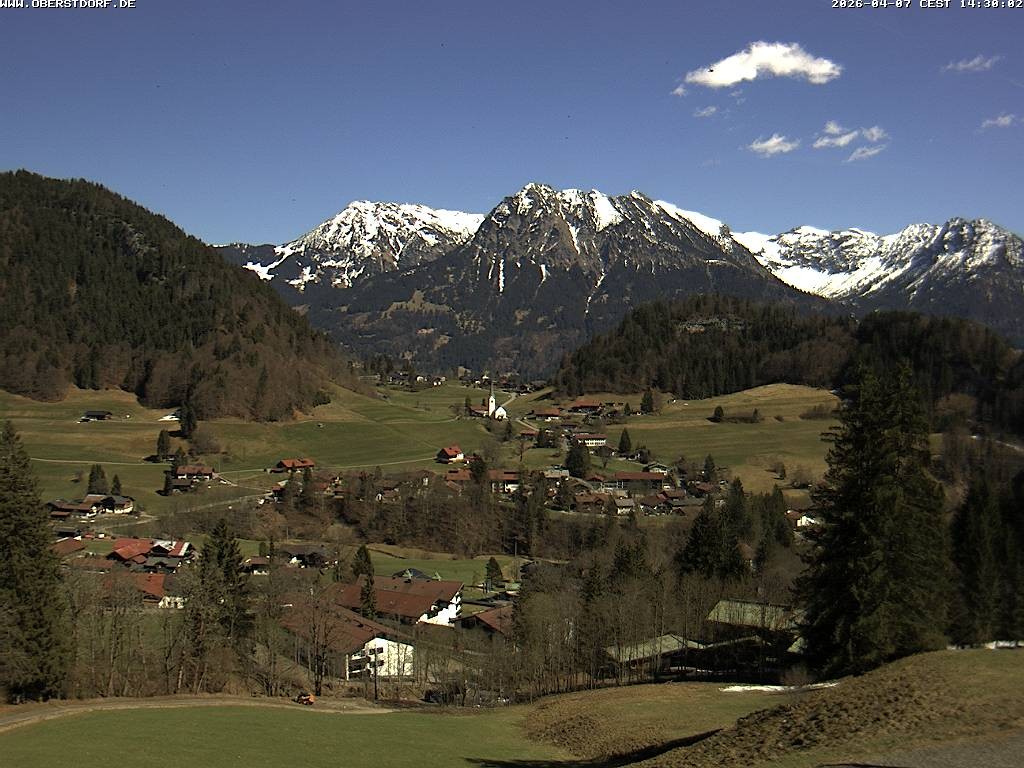 Archiv Foto Webcam Tiefenbach Oberstdorf