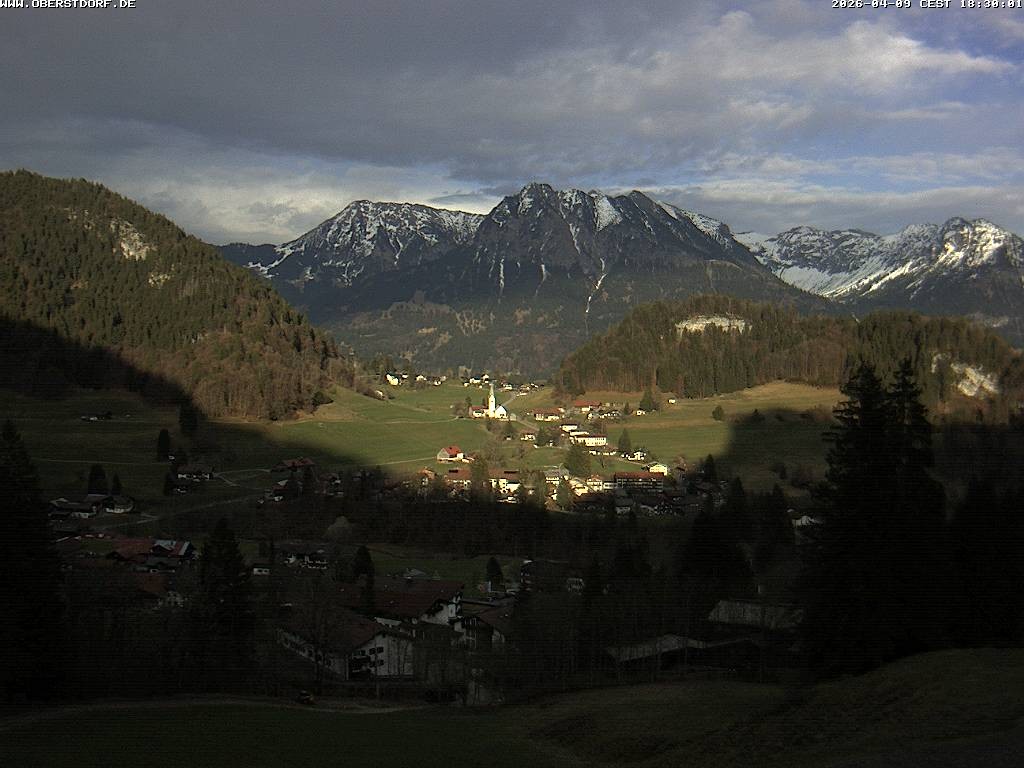 Archived image Webcam Nebelhorn and Rubihorn