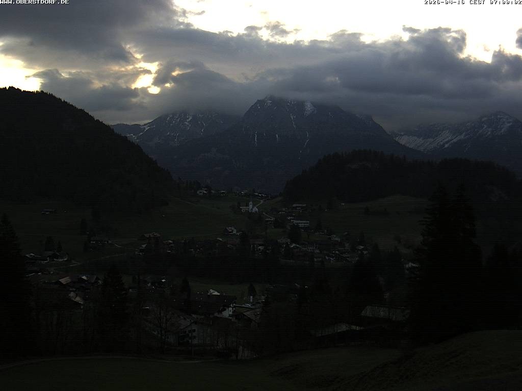 Archived image Webcam Nebelhorn and Rubihorn