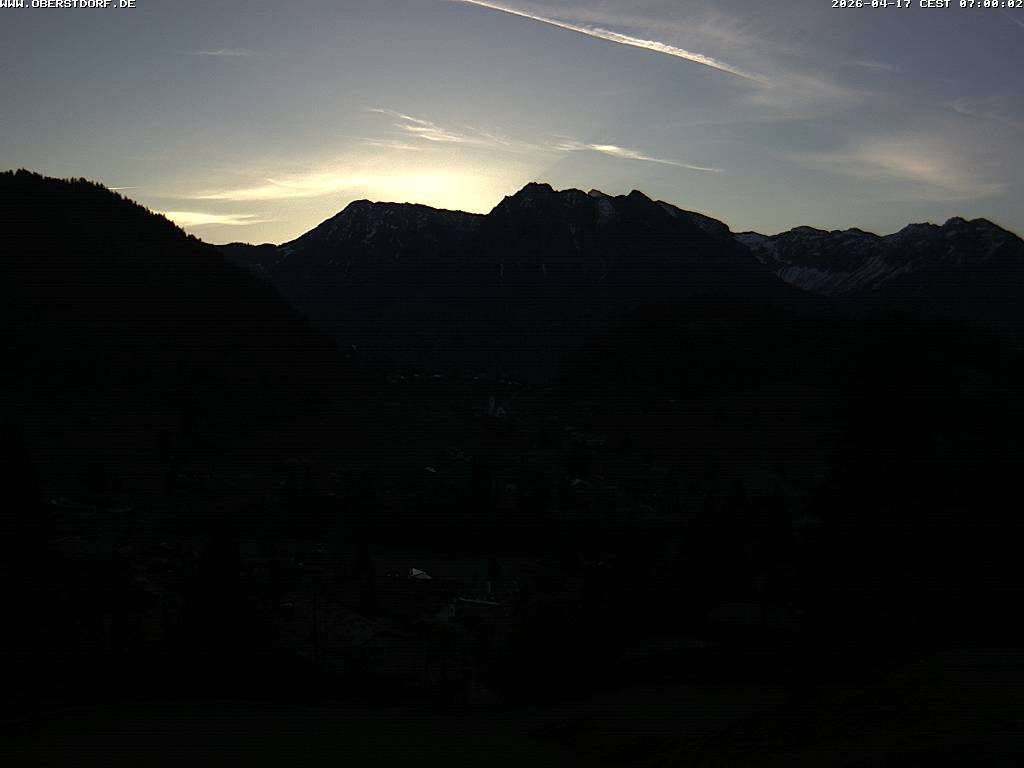 Archived image Webcam Nebelhorn and Rubihorn