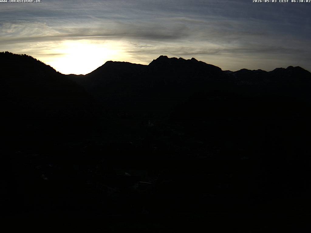 Archived image Webcam Nebelhorn and Rubihorn