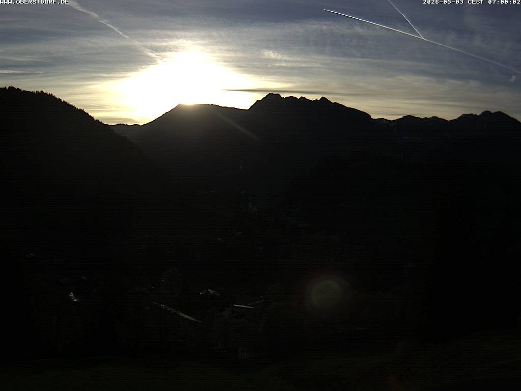 Archived image Webcam Nebelhorn and Rubihorn
