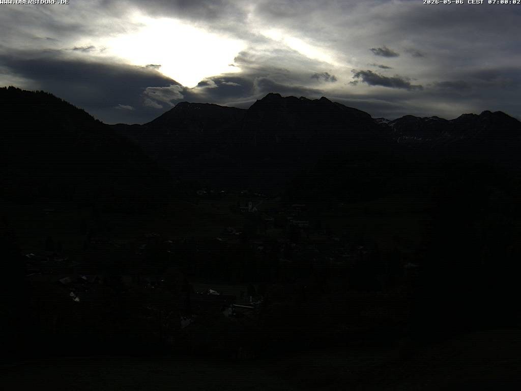 Archived image Webcam Nebelhorn and Rubihorn