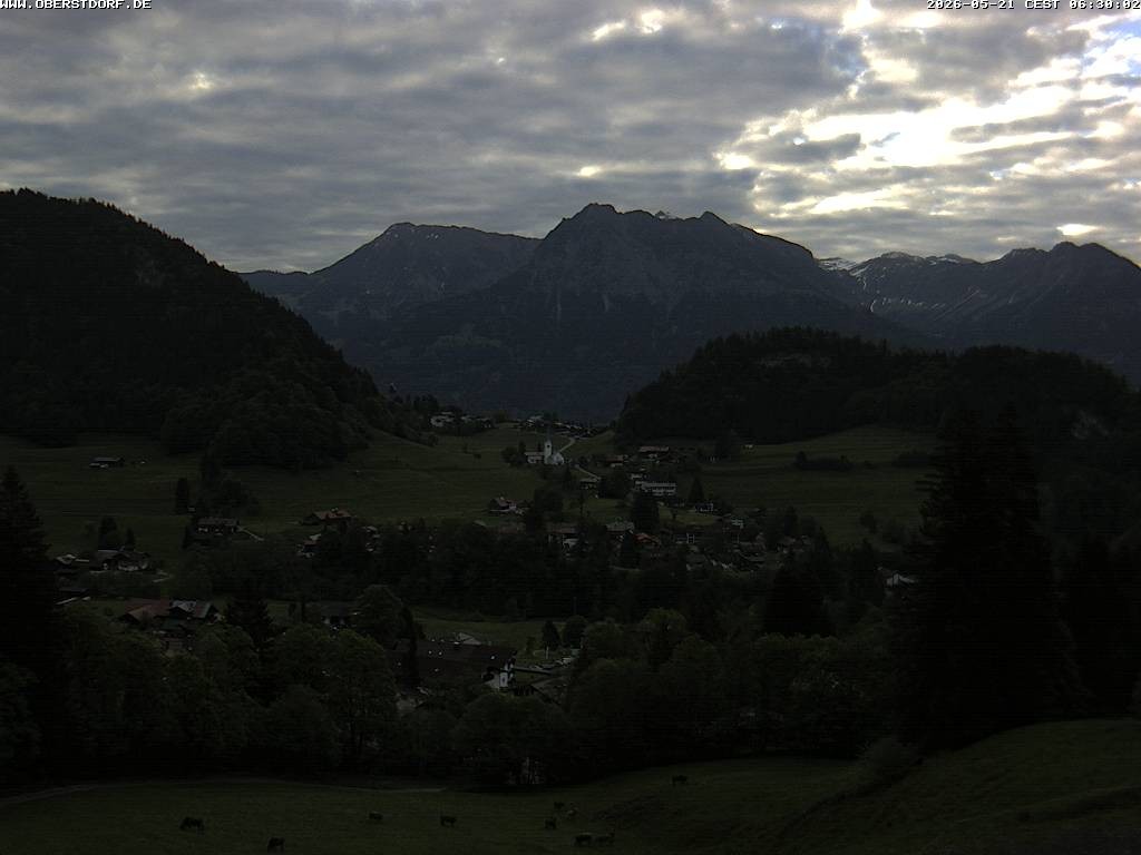 Archived image Webcam Nebelhorn and Rubihorn