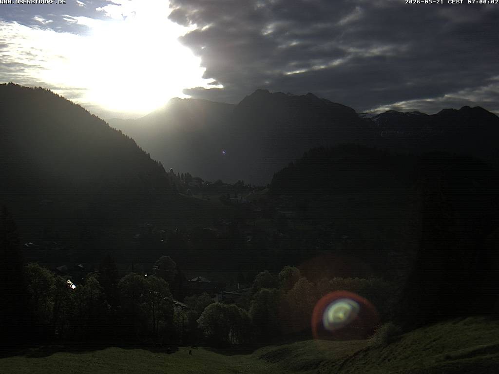 Archived image Webcam Nebelhorn and Rubihorn