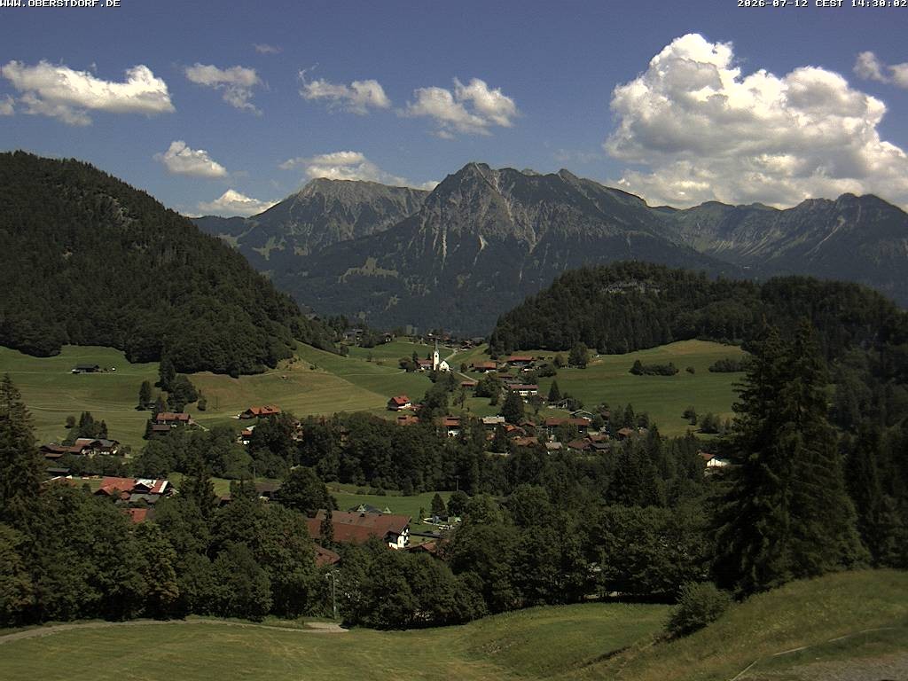 Archived image Webcam Nebelhorn and Rubihorn