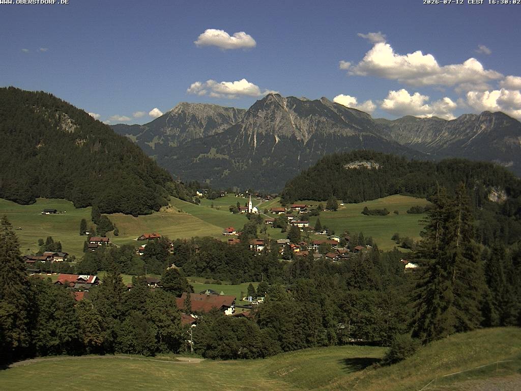 Archived image Webcam Nebelhorn and Rubihorn
