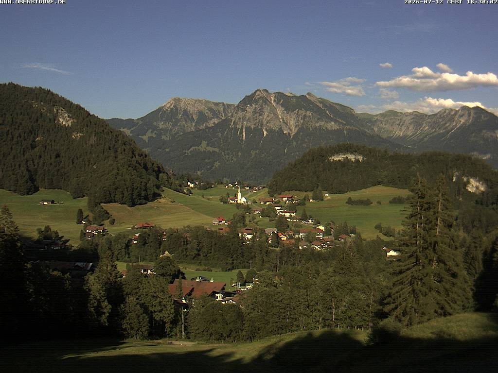 Archived image Webcam Nebelhorn and Rubihorn