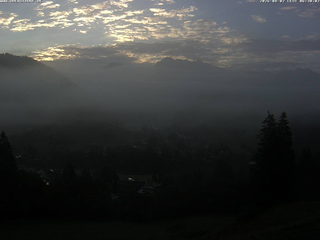 Archived image Webcam Nebelhorn and Rubihorn