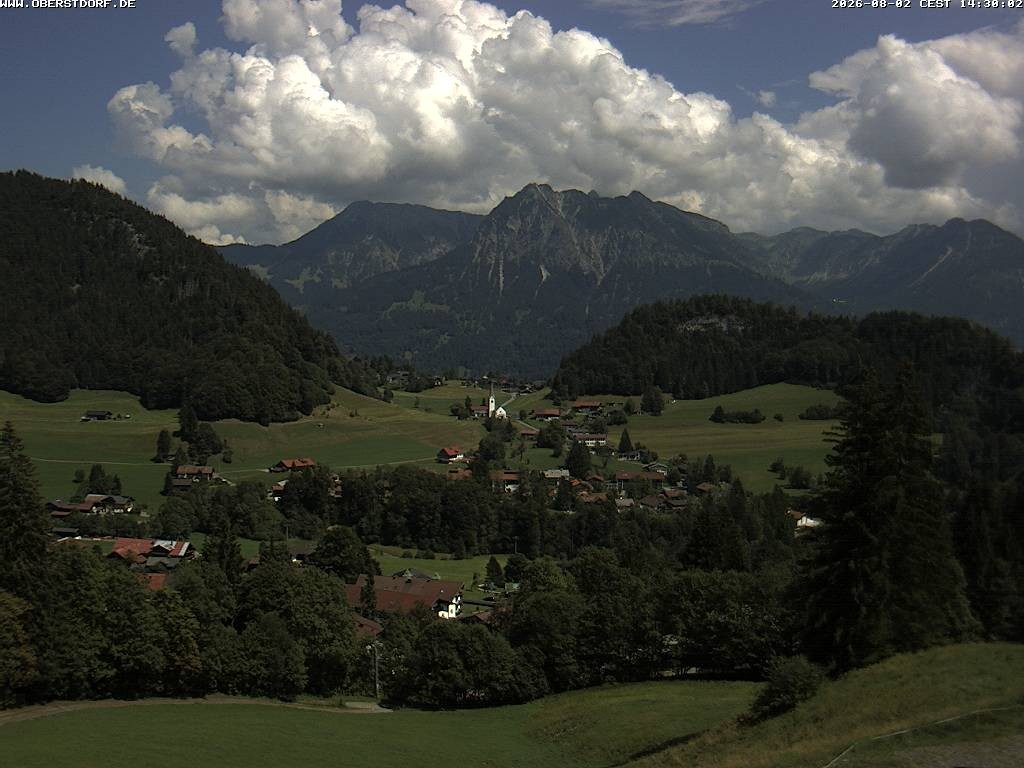 Archived image Webcam Nebelhorn and Rubihorn