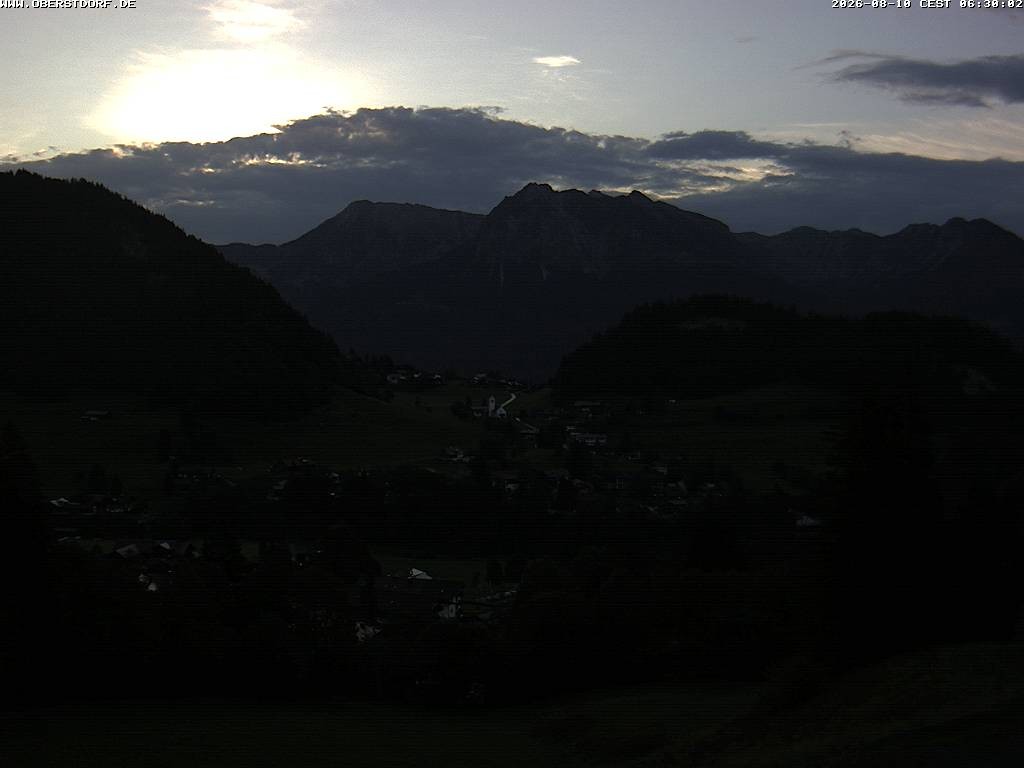 Archived image Webcam Nebelhorn and Rubihorn