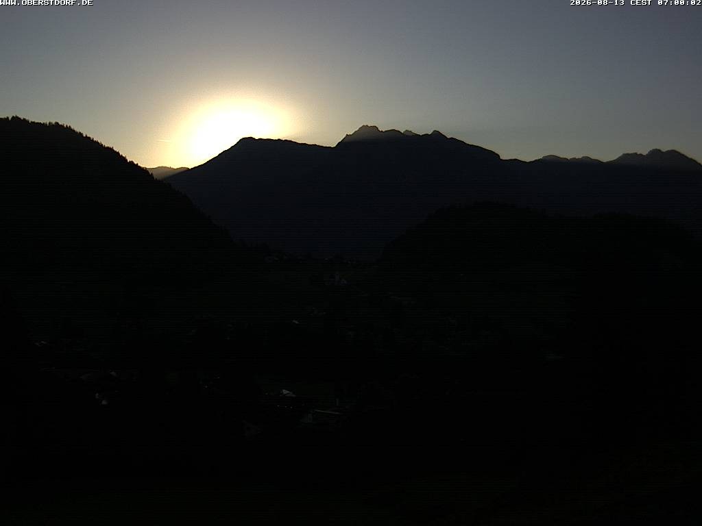 Archived image Webcam Nebelhorn and Rubihorn
