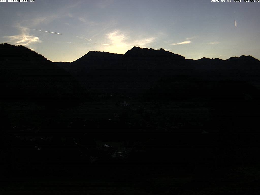 Archived image Webcam Nebelhorn and Rubihorn