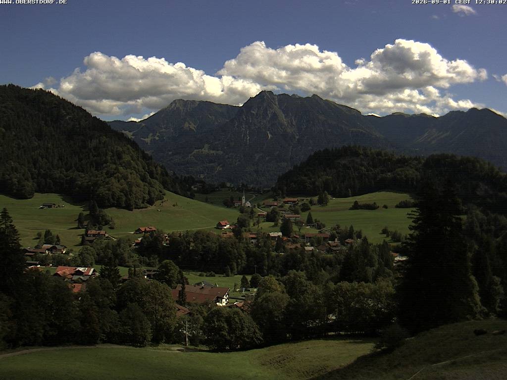 Archived image Webcam Nebelhorn and Rubihorn