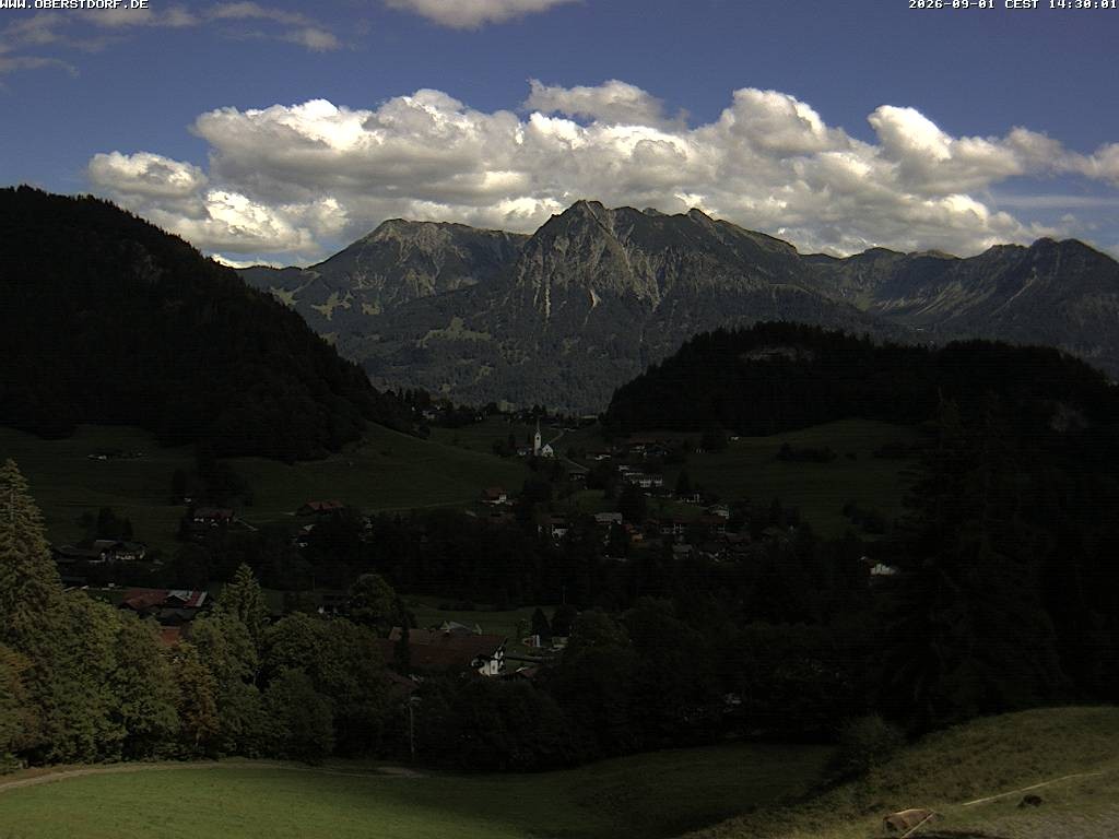 Archived image Webcam Nebelhorn and Rubihorn