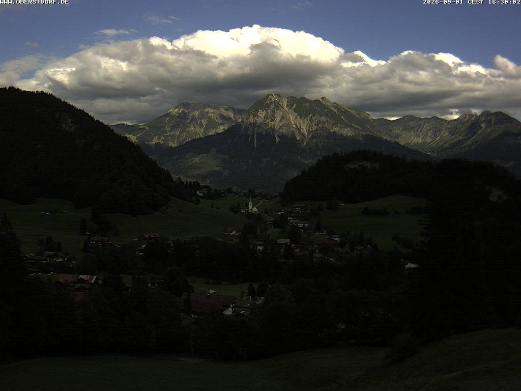 Archived image Webcam Nebelhorn and Rubihorn