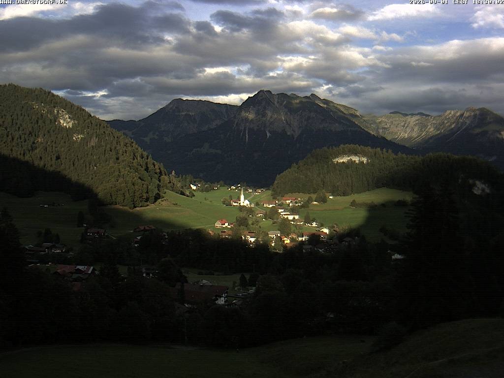 Archived image Webcam Nebelhorn and Rubihorn