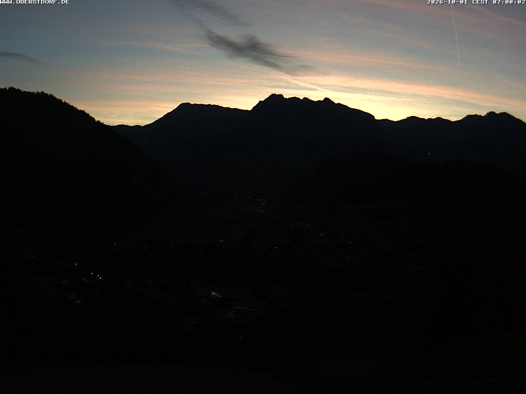 Archived image Webcam Nebelhorn and Rubihorn