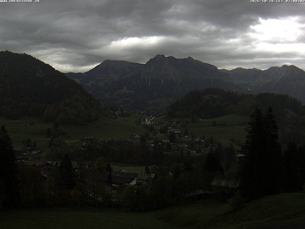 Archived image Webcam Nebelhorn and Rubihorn
