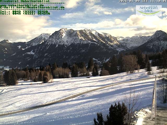 Archiv Foto Webcam Nebelhornblick