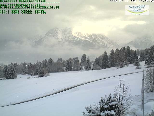 Archiv Foto Webcam Nebelhornblick