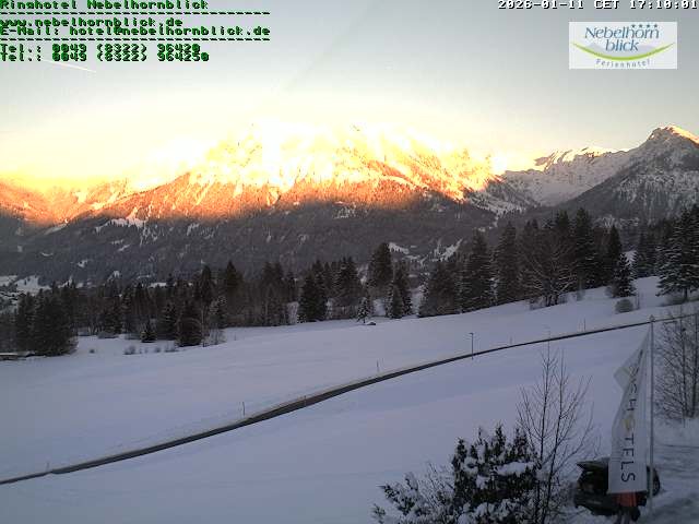 Archiv Foto Webcam Nebelhornblick