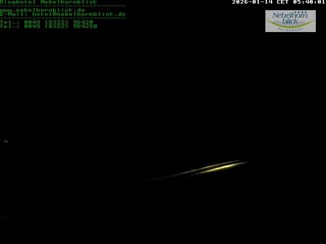Archived image Webcam Hotel Nebelhornblick
