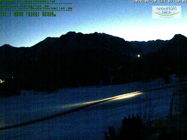 Archiv Foto Webcam Nebelhornblick