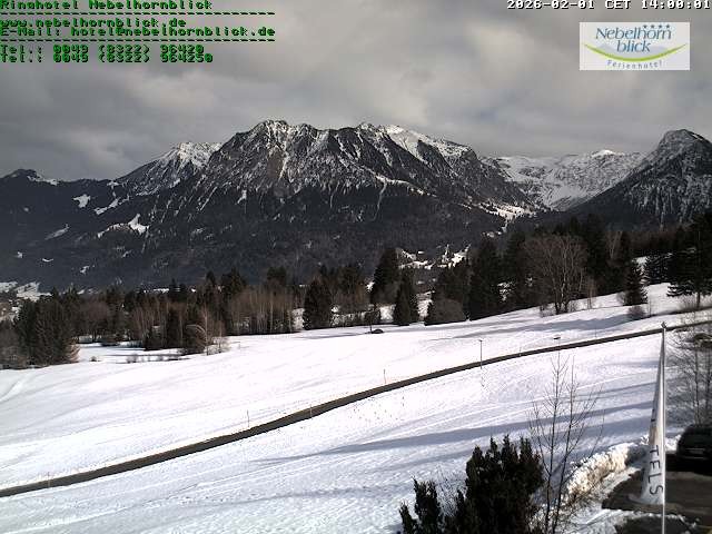Archived image Webcam Hotel Nebelhornblick