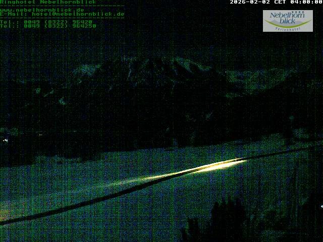 Archiv Foto Webcam Nebelhornblick