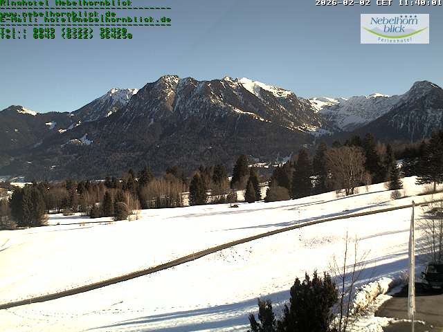 Archiv Foto Webcam Nebelhornblick