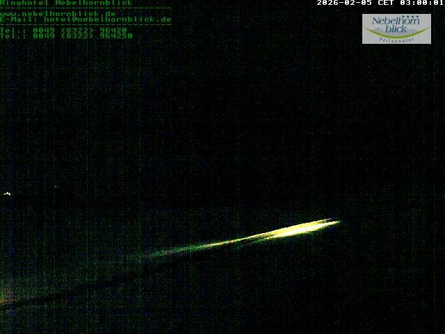 Archived image Webcam Hotel Nebelhornblick