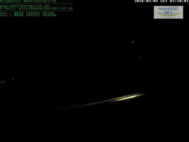 Archived image Webcam Hotel Nebelhornblick