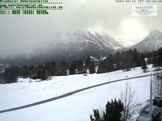 Archiv Foto Webcam Nebelhornblick