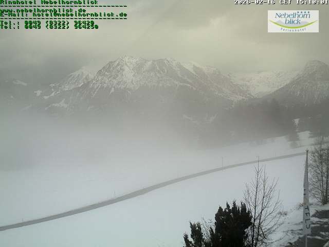 Archiv Foto Webcam Nebelhornblick