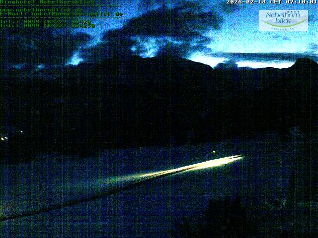 Archiv Foto Webcam Nebelhornblick