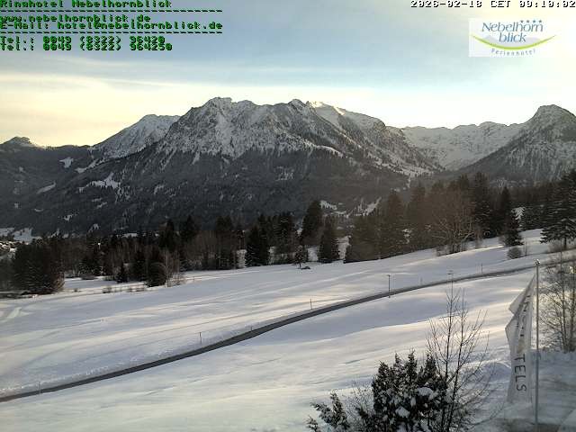 Archiv Foto Webcam Nebelhornblick