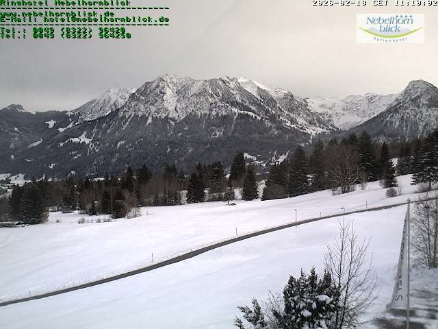 Archiv Foto Webcam Nebelhornblick