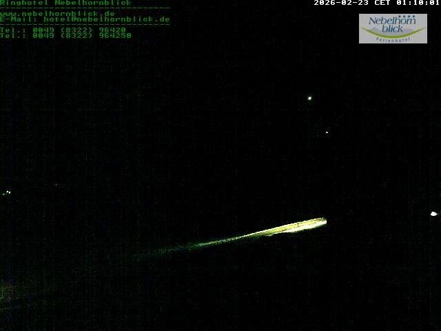 Archived image Webcam Hotel Nebelhornblick