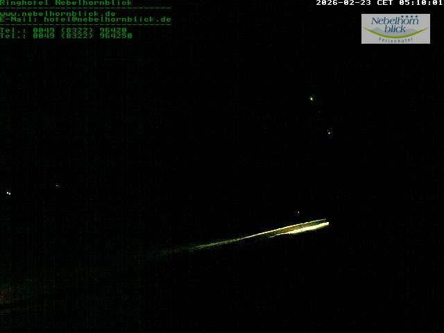Archived image Webcam Hotel Nebelhornblick