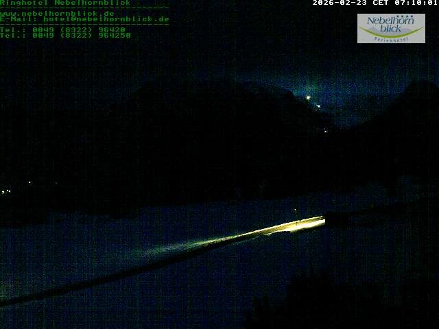 Archived image Webcam Hotel Nebelhornblick