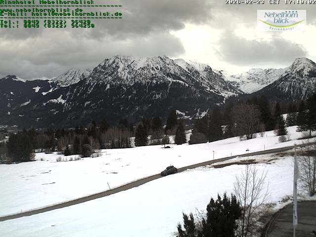 Archived image Webcam Hotel Nebelhornblick