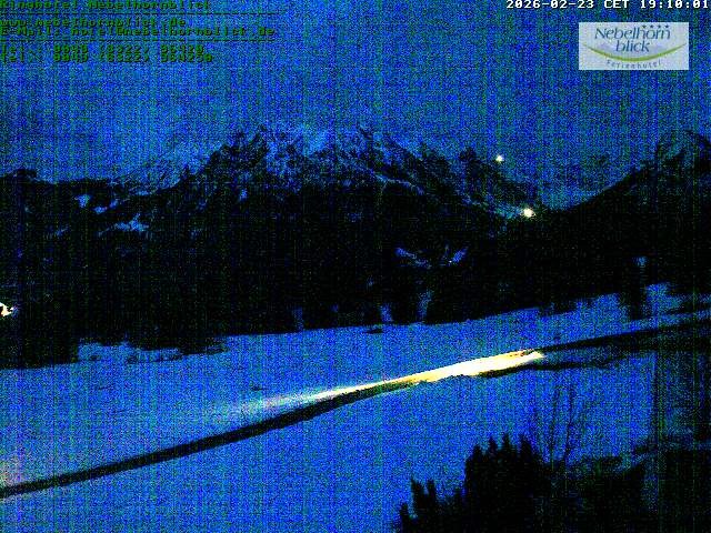 Archiv Foto Webcam Nebelhornblick