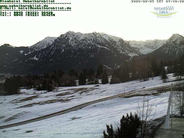 Archiv Foto Webcam Nebelhornblick