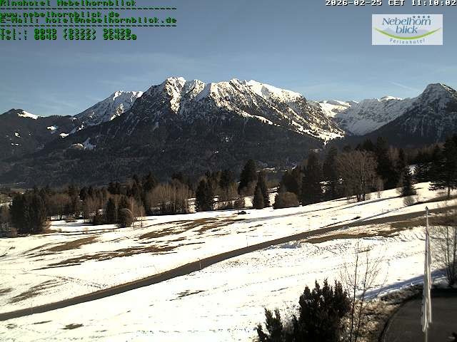 Archiv Foto Webcam Nebelhornblick