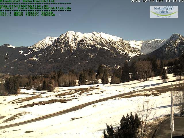 Archiv Foto Webcam Nebelhornblick